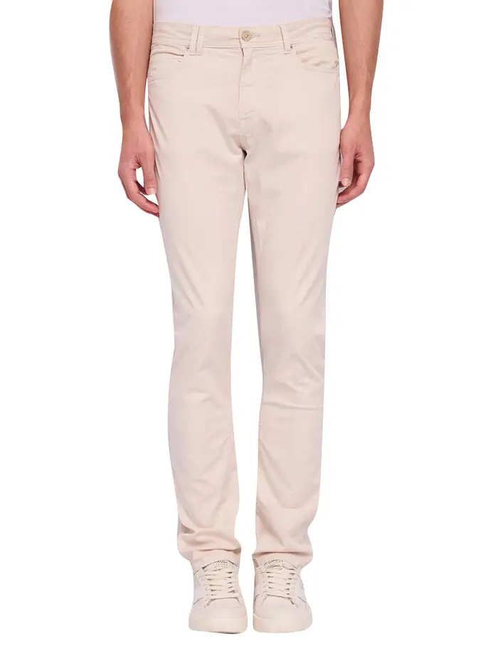 pantalone slim gaudì da uomo - avorio