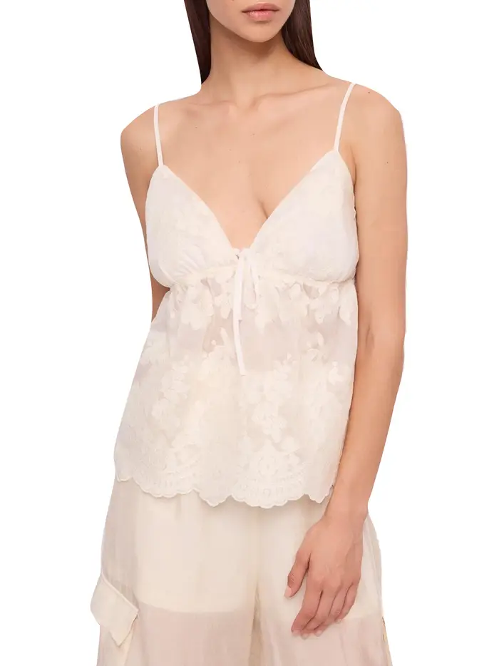 top gaudì da donna - avorio