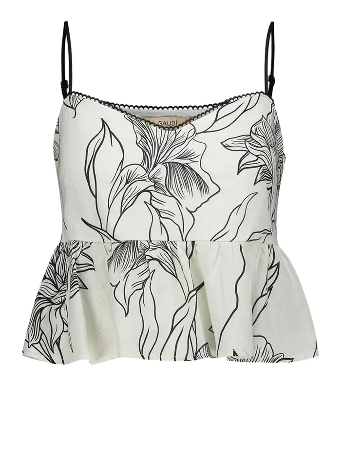 top gaudì da donna - bianco