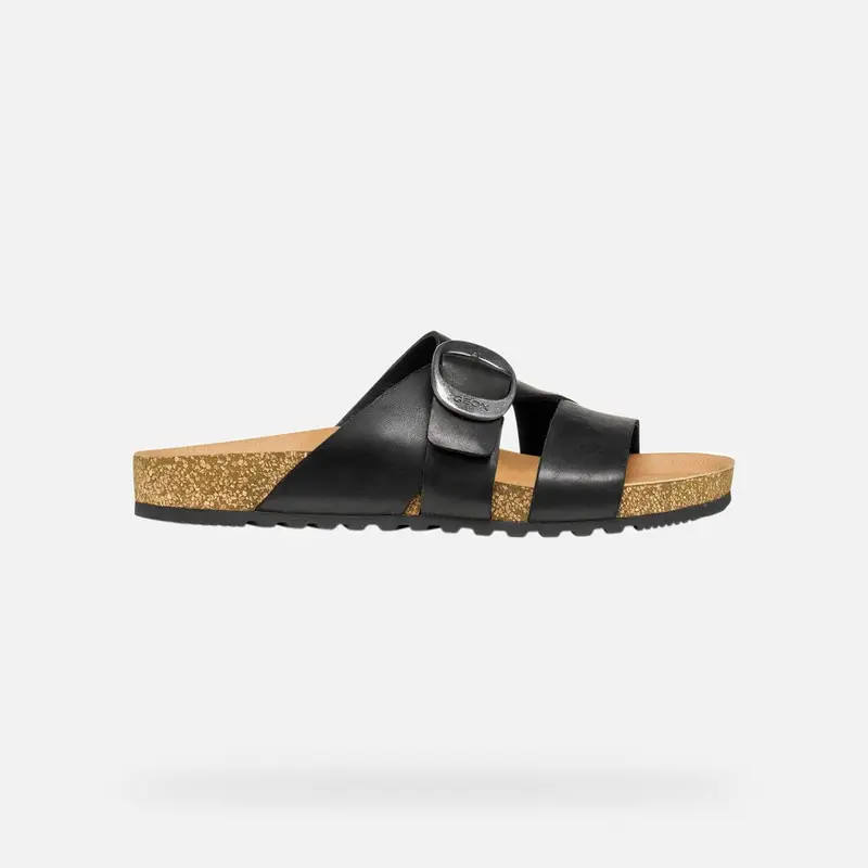Geox Scarpe Climasandal Cork Donna Nero/beige