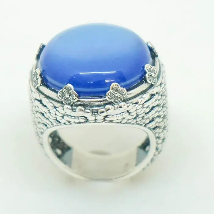 Anello Arg 925/000 Con Pietra Taglio Cab Liscia - Gerardo Sacco