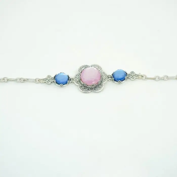 Bracciale Argento 925/000 Pietre Cab Sfaccettate - Gerardo Sacco