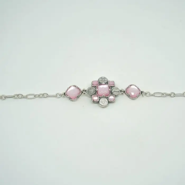 Bracciale In Argento 925 Con Pietre Sfaccettate - Gerardo Sacco