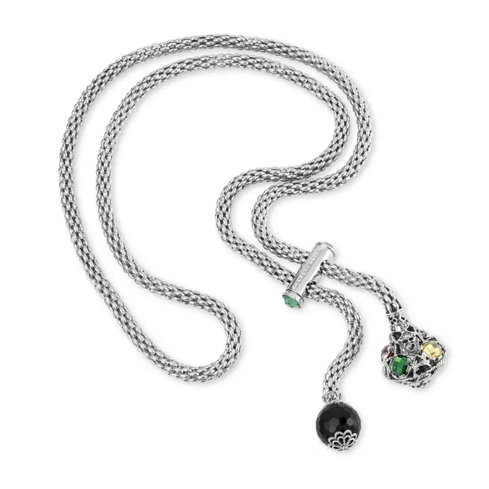 Collana Saliscendi Con Trottola E Onice Sfaccettato - Gerardo Sacco