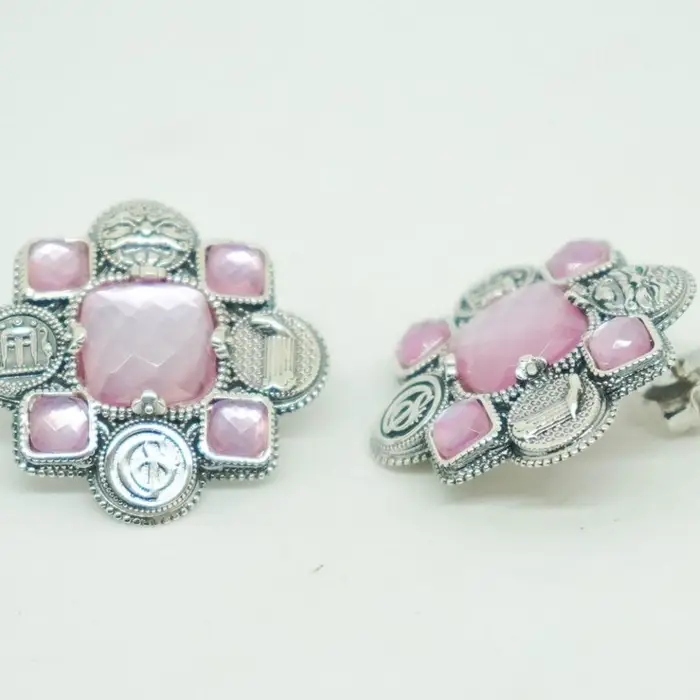 Orecchini In Argento 925 Con Pietre Sfaccettate - Gerardo Sacco