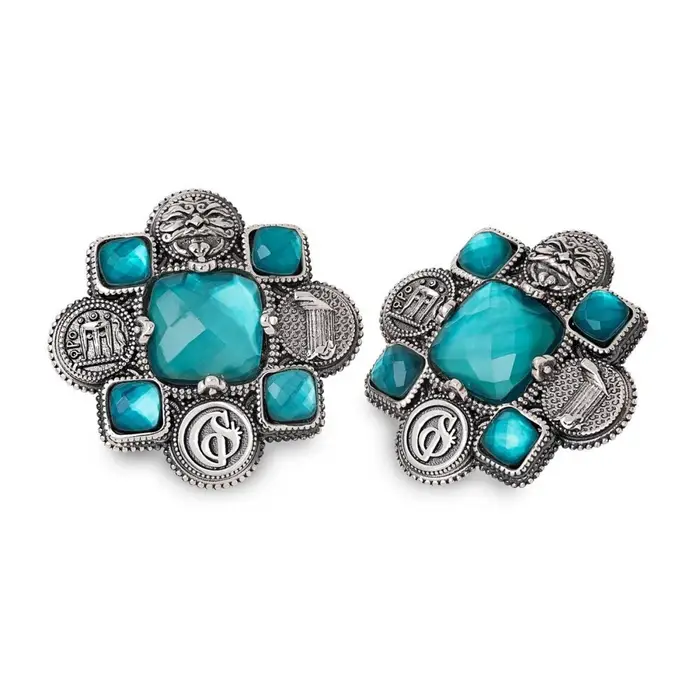 Orecchini In Argento 925 Con Pietre Sfaccettate - Gerardo Sacco