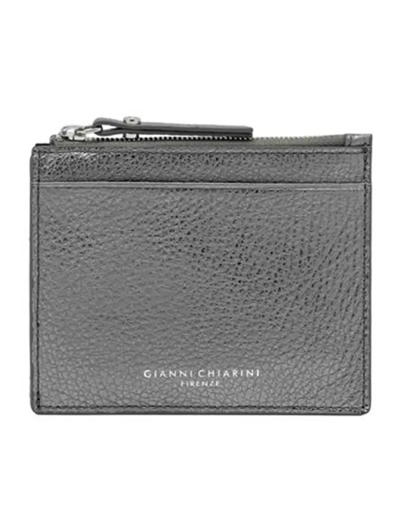 Gianni Chiarini Portafogli Wallets Grain in pelle argento Donna PFWBW13755 14168 GRNLM