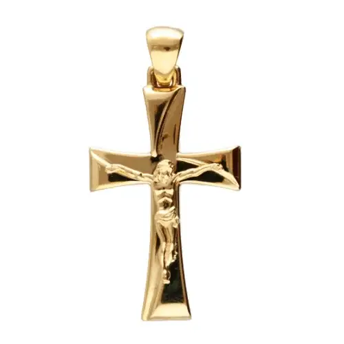 Gioielleria Lucchese Oro Ciondolo Croce Uomo Oro Giallo GL102084