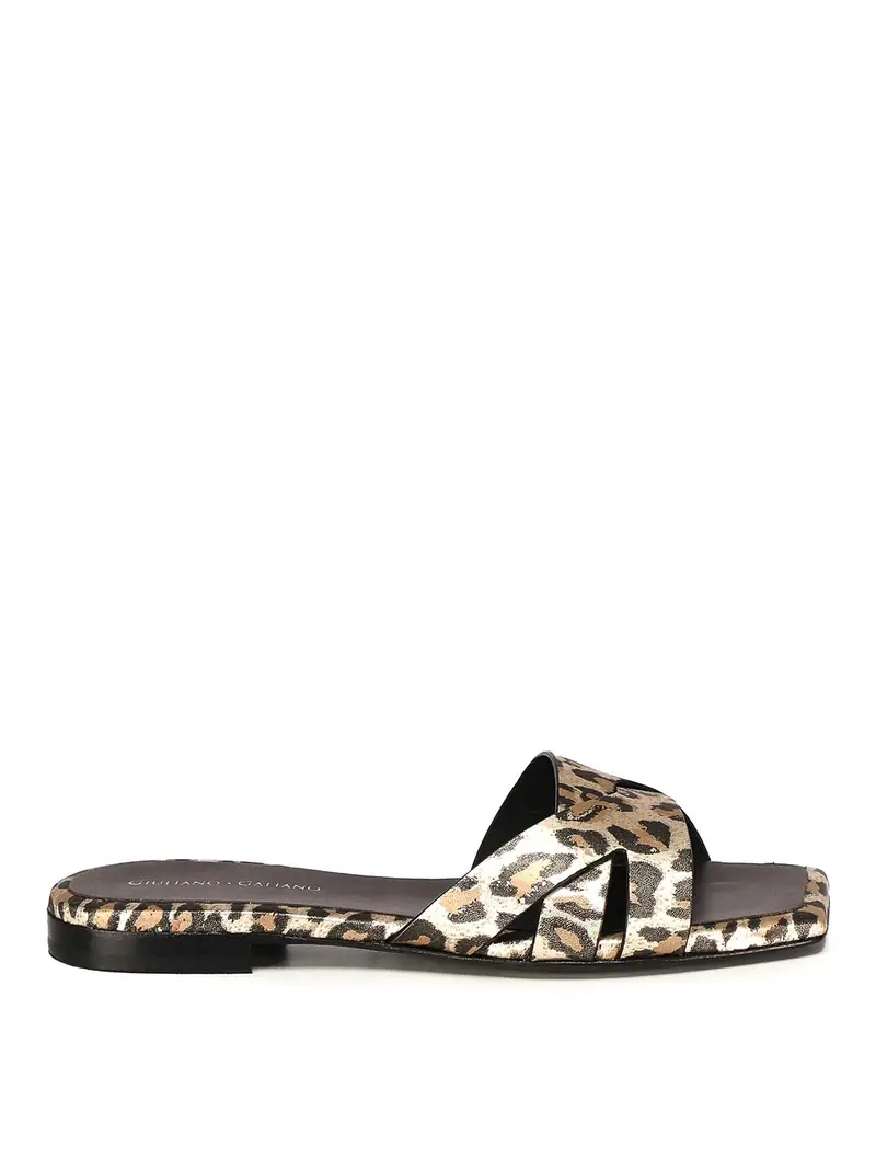 GIULIANO GALIANO Sandali piatti Multicolore 3251525