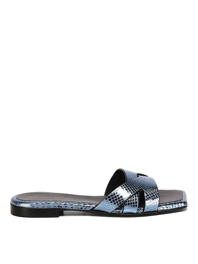 GIULIANO GALIANO Sandali piatti Blu 3278142