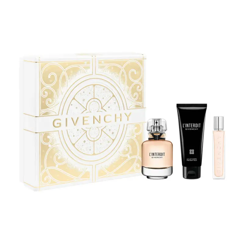 Givenchy Cofanetto Set L`interdit Eau De Parfum 50ml Con Lozione Corpo 75ml E Travel Spray 12 5ml 1 unità