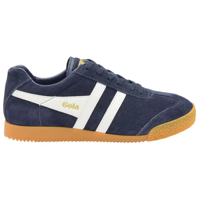 Scarpe da ginnastica da donna in pelle scamosciata Gola Harrier Bleu