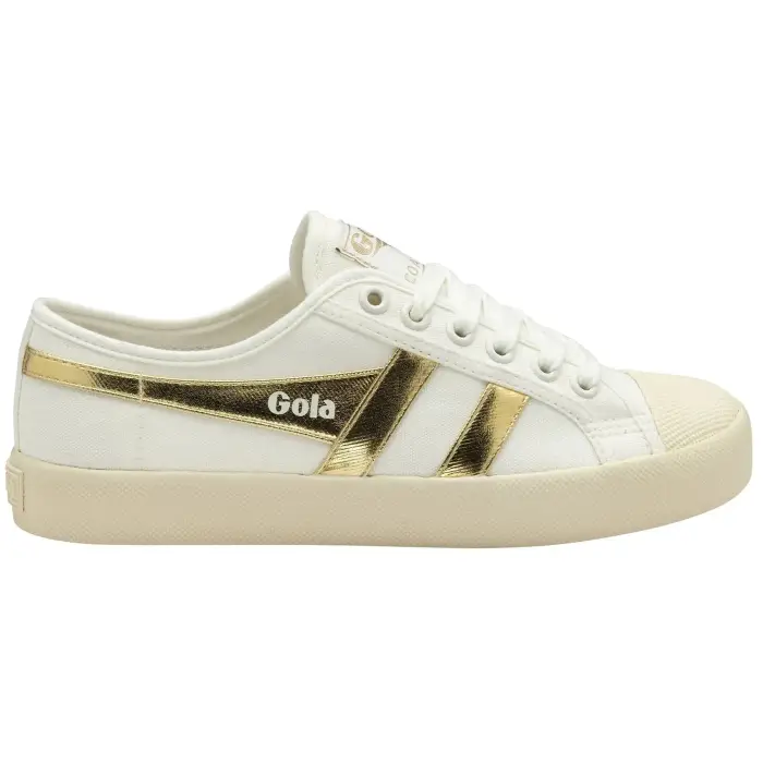 Sneakers da donna in pelle scamosciata Gola Coaster Blanc