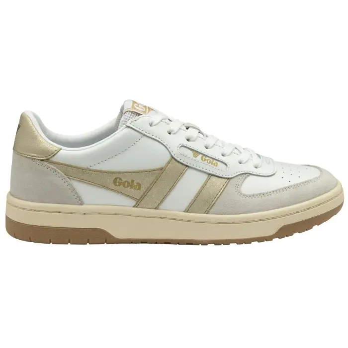 Sneakers da donna in pelle scamosciata Gola Hawk Blanc