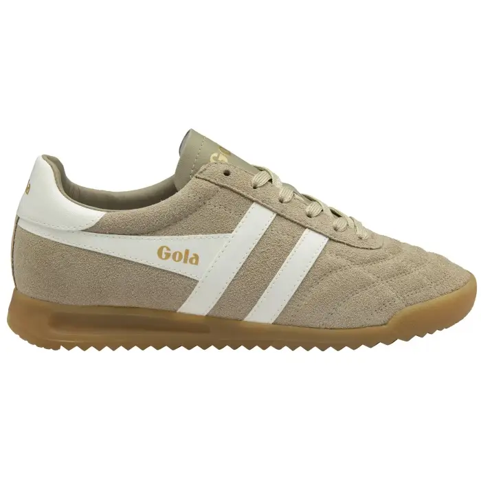 Sneakers da donna in pelle scamosciata Gola Stadium Beige