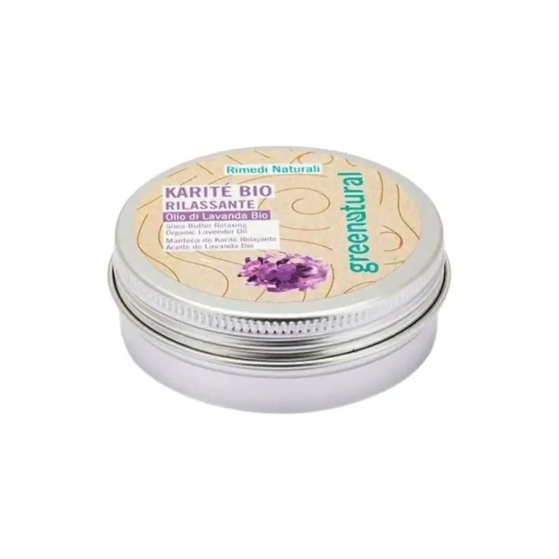 Greenatural Olio di Karitè Bio con Olio di Lavanda Bio Rilassante 100 ml