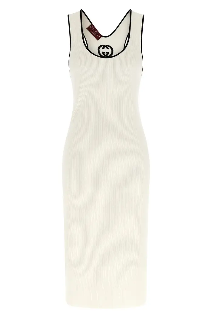 GUCCI Abito Doppia G Bianco