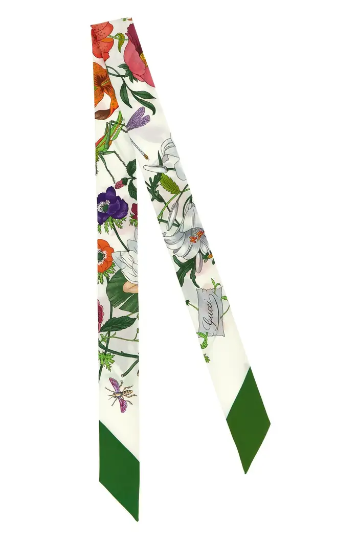 GUCCI Foulard Flora Verde