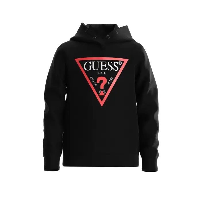 Felpa con cappuccio per bambini Guess Core Noir