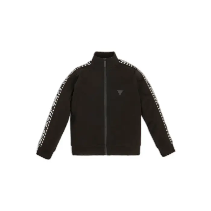 Felpa con zip per bambini Guess Noir