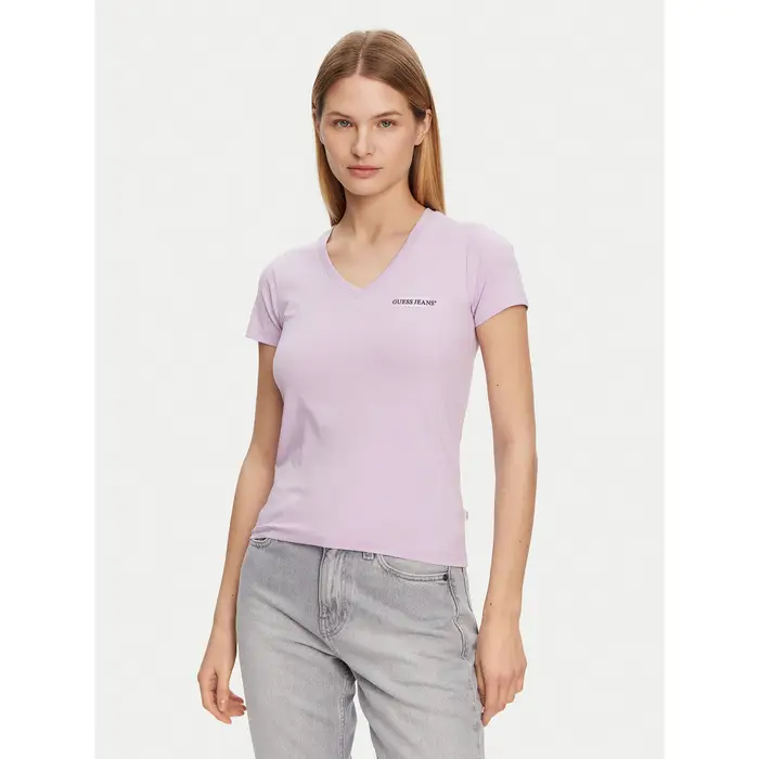 T-shirt W4YI23 J1314 Viola Slim Fit