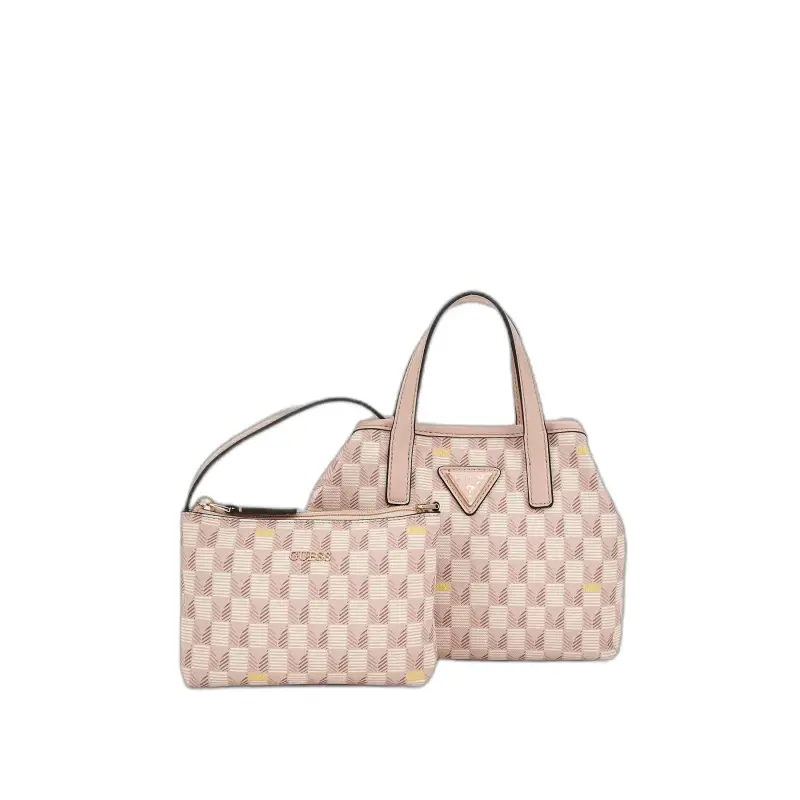 Guess Mini borsa tote donna G Wave II Blanc