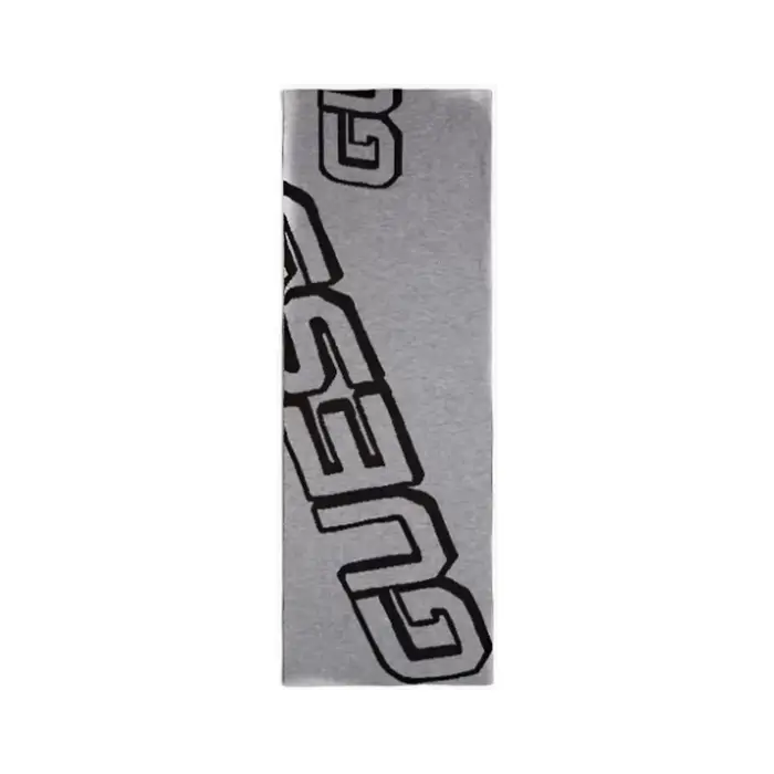 Sciarpa Guess All over logo jacquard Grigio
