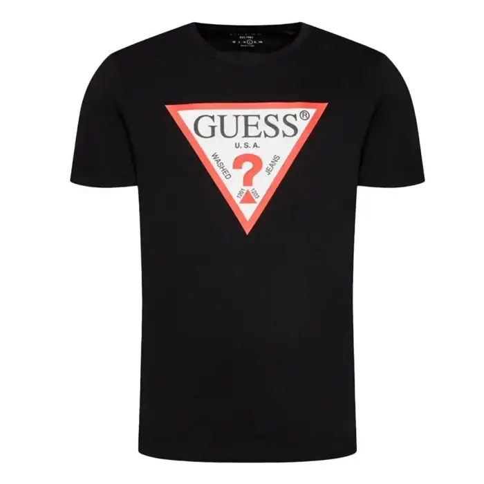 T-shirt Guess BSC CLSC Tri Logo Noir