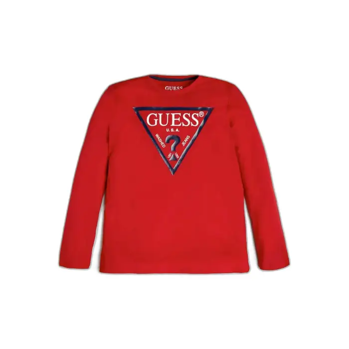 T-shirt maniche lunghe per bambini Guess Core Rouge