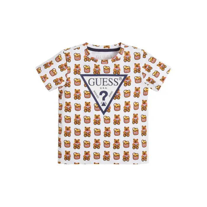 T-shirt per bambini Guess Blanc