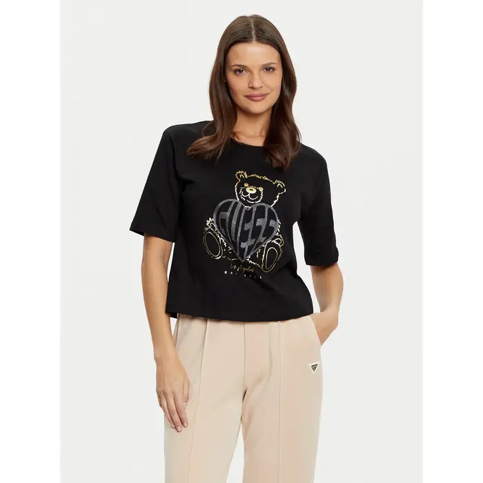 T-shirt V5RI09 I3Z14 Nero Relaxed Fit