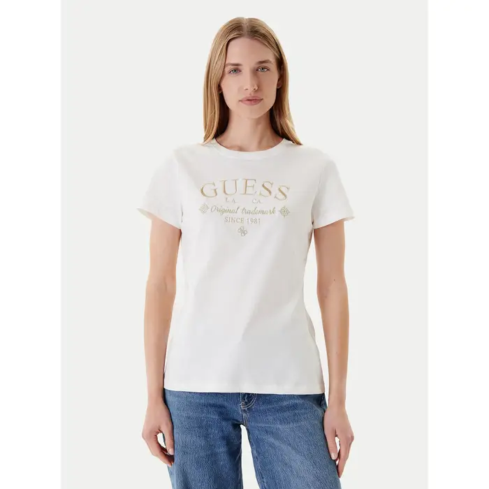 Guess T-shirt V5YI03 I3Z14 Bianco Regular Fit