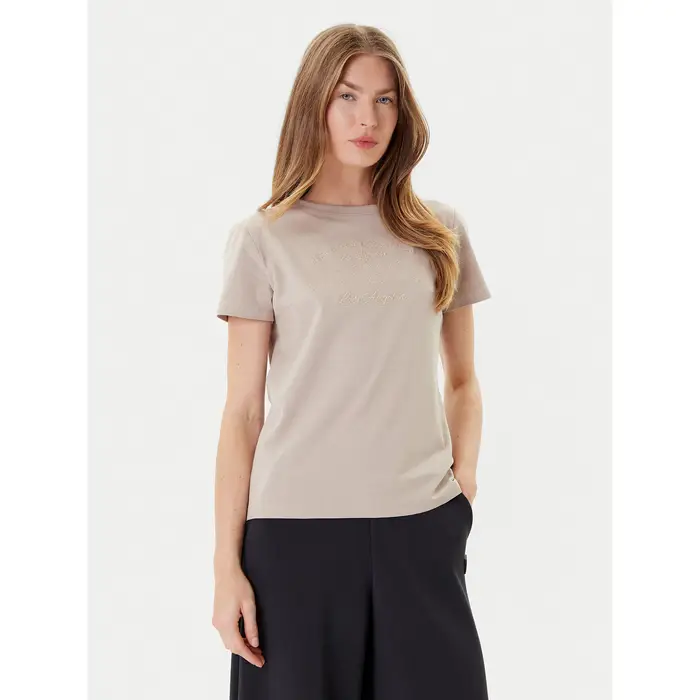 Guess T-shirt V5YI13 J1314 Beige Regular Fit