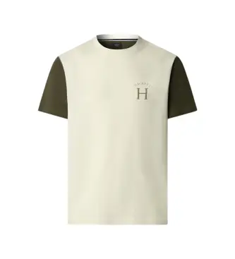 per uomo HM5000068 T-shirt Heritage Multi bianca (XL), Bianco, Casual, Cotone, Manica corta