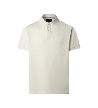 per uomo HM5600089 Polo con colletto jacquard bianco (XXL), Casual, Cotone, Manica corta