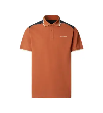 per uomo HM5600123 Polo Colour Block arancione (S), Casual, Cotone, Manica corta Arancio