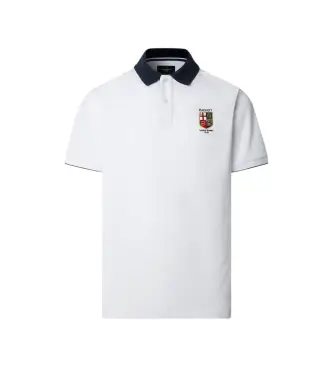 per uomo HM5600138 Polo Heritage Lrc bianco (XXL), Casual, Cotone, Manica corta Blu