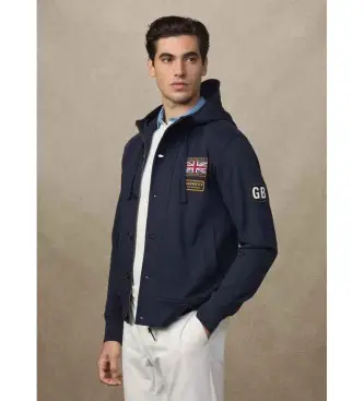 per uomo HM5800013 Giacca con cappuccio Navy Heritage Rally (L), Casual, Cotone