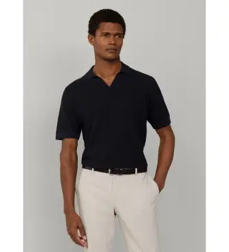 per uomo HM7000180 Polo Riviera Knit SS blu navy (XXL), Cotone, Classico, Manica corta