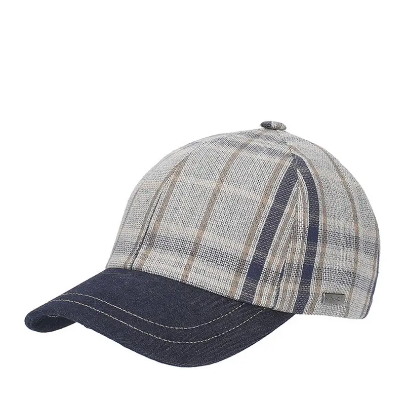 Hat You Cappelo baseball tessuto check ctm2395 da uomo blue