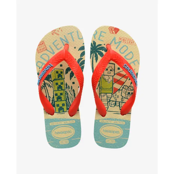 Infradito bambino Havaianas Minecraft Beige