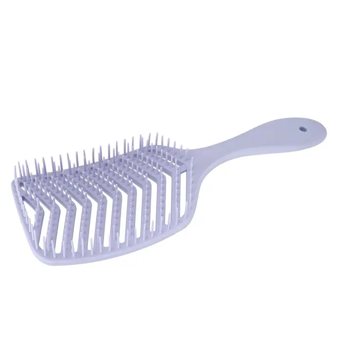 Spazzola per capelli con ventilazione curva Massaggio professionale del cuoio capelluto Spazzola districante Strumento per lo styling per veloce