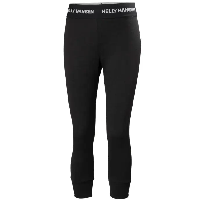 Leggings 3/4 donna Helly Hansen Lifa Merino MIDW Noir