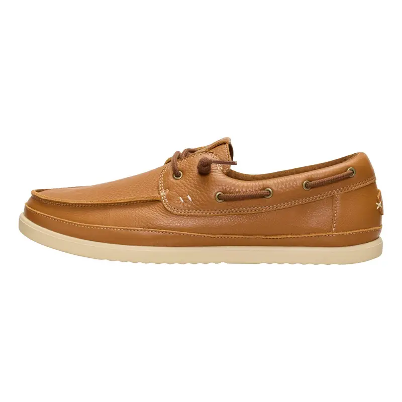 HEY DUDE Harbor Lo Craft Leather Cashew