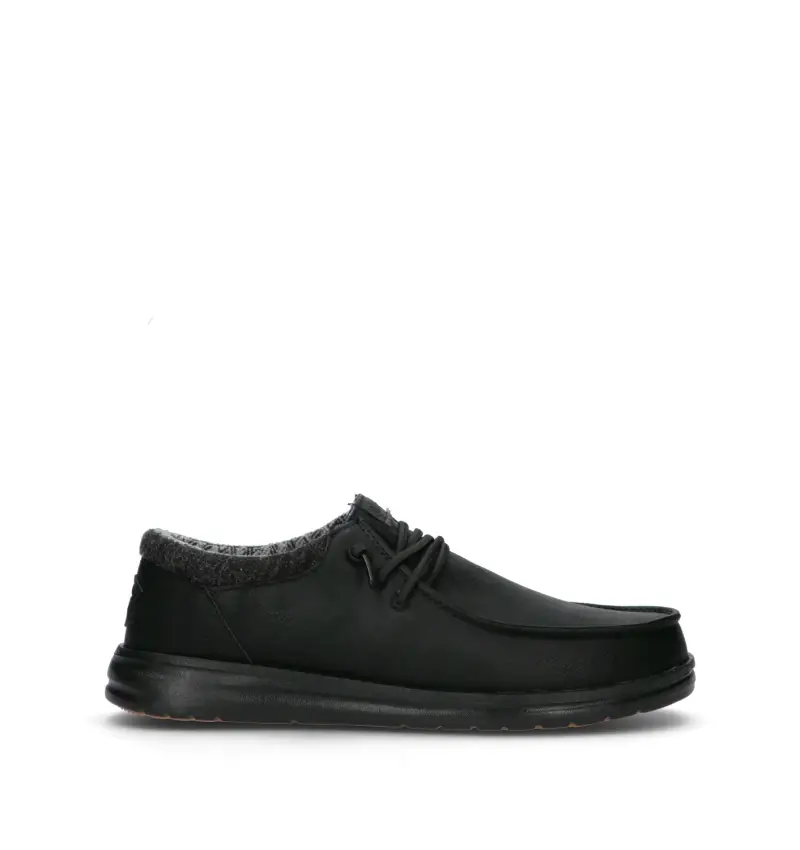 HEY DUDE Mocassino uomo nero in nabuk Vario