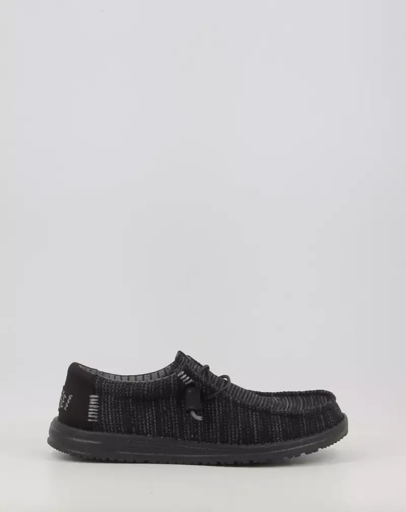 Hey dude Scarpe da barca WALLY STRETCH SOX Nero Misurare - 44, Colore - Nero