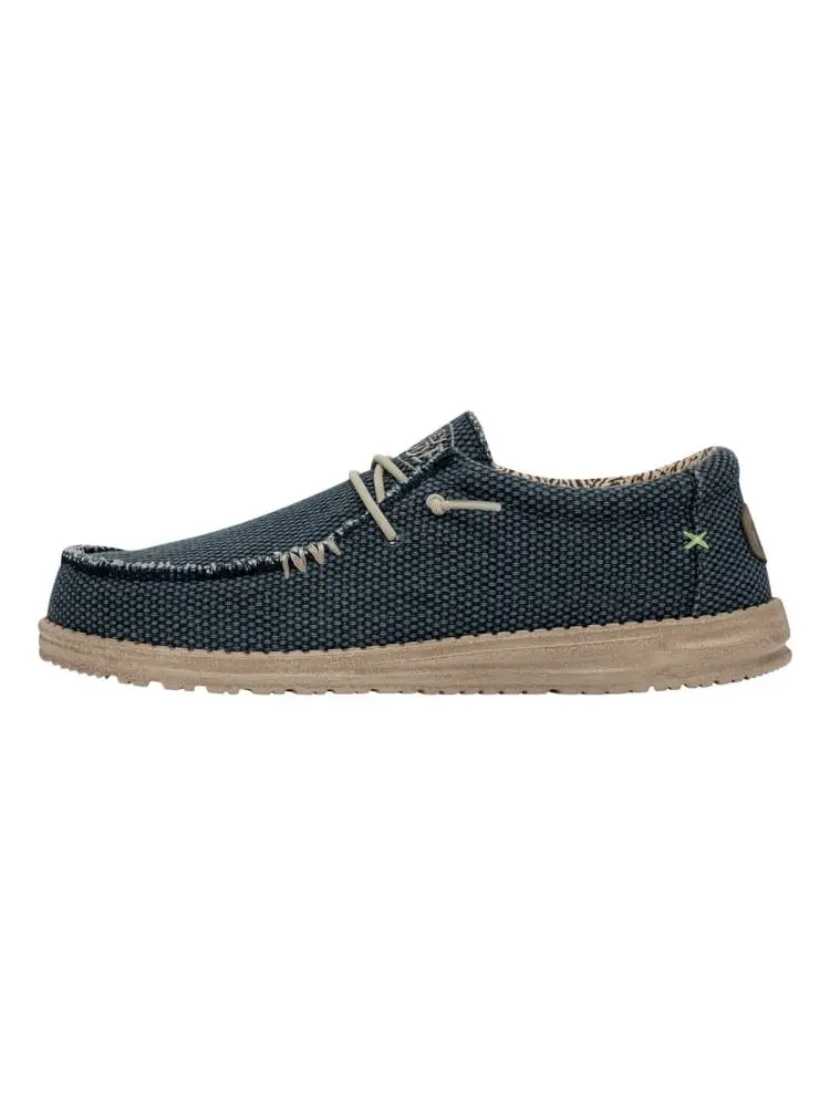 Hey Dude scarpe wally braided in cotone blu
