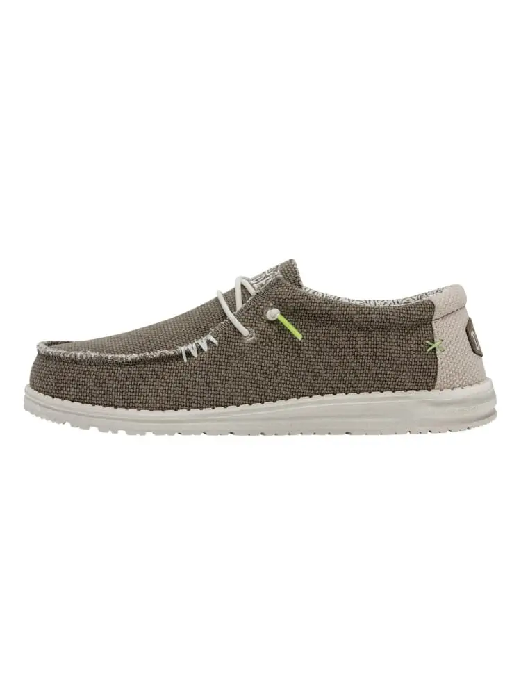 Hey Dude scarpe wally braided in cotone moro
