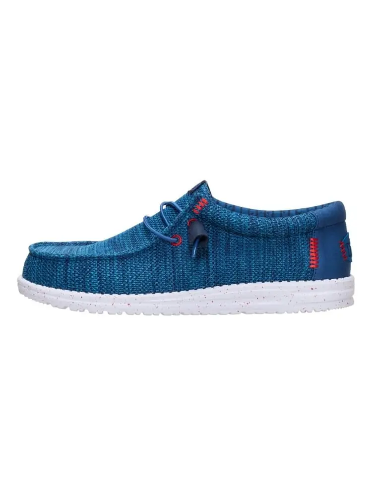 Hey Dude scarpe wally stretch sox azzurra