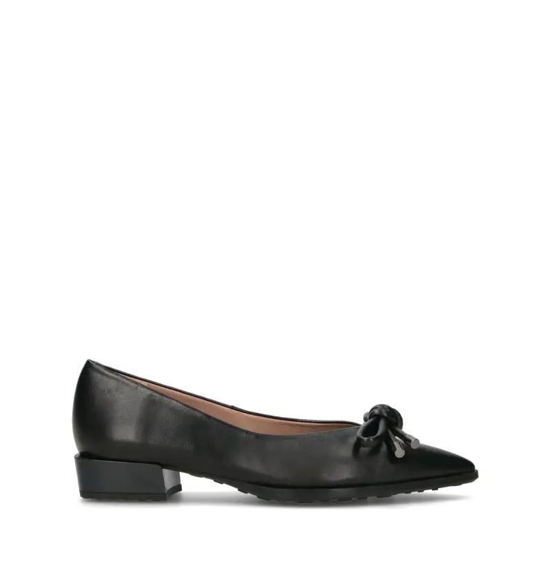 HISPANITAS Ballerina donna nera in pelle Vario